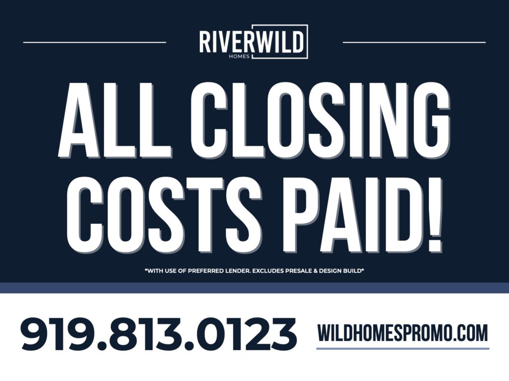 RiverWILD Homes Builder Incentive